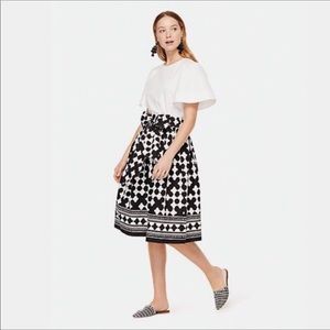 kate spade Lantern Poplin Skirt